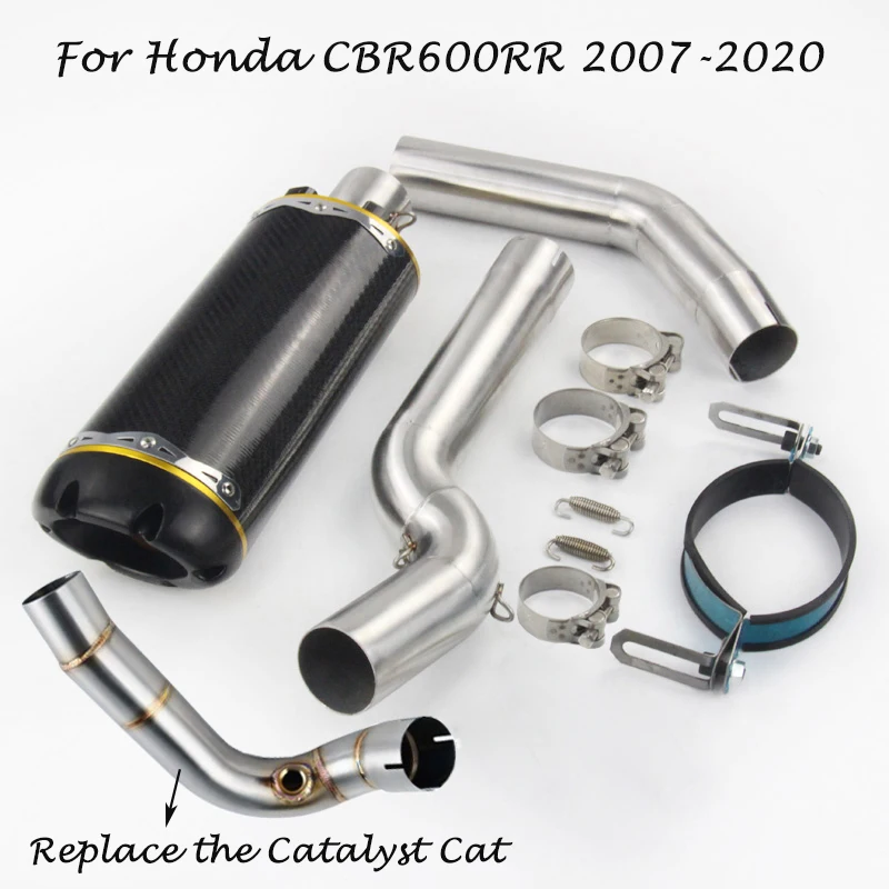 For Honda CBR600RR 2007-2020 Motorcycle Under Seat System Exhaust Muffler Tube Front Link Pipe No Catalyst Cat Sets
For Honda CBR600RR 2007-2020 Motorcycle Under Seat System Exhaust Muffler Tube Front Link Pipe No Catalyst Cat Sets
