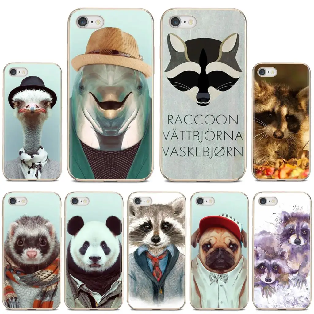 Фото Чехол из ТПУ для Samsung Galaxy A12 A31 A41 A51 A71 A20e A21s M30 A10 A30 A40 A50 A60 A70 zoo Yago Raccoon Tiger Panda Monkey