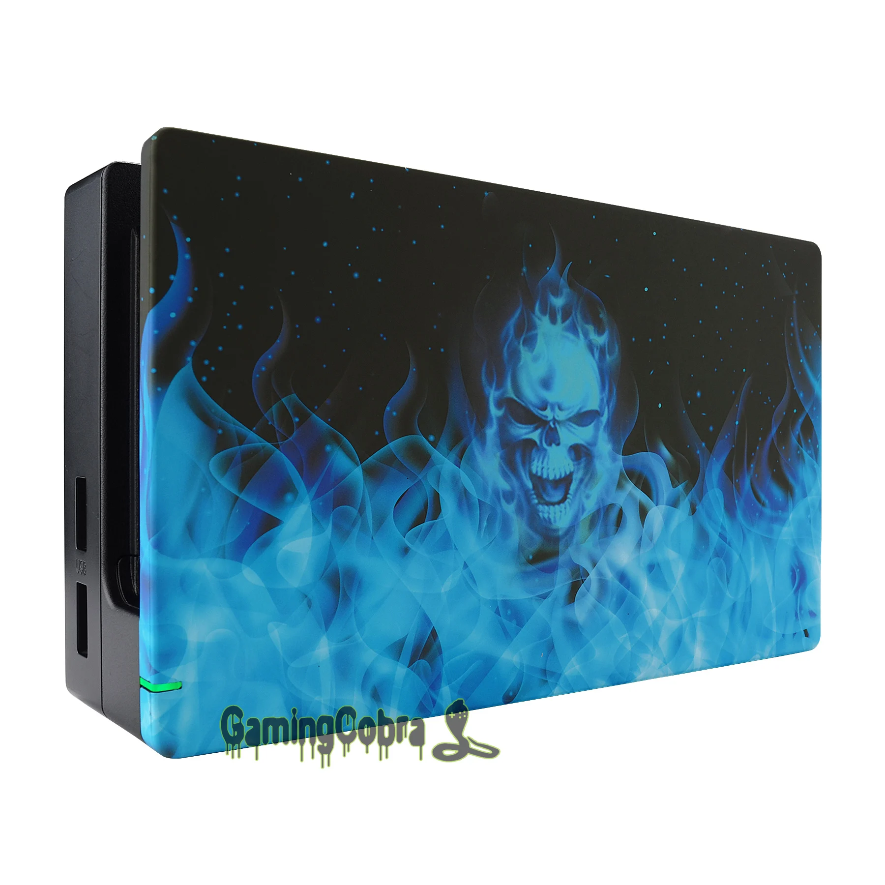 eXtremeRate Custom Blue Flame Skull Soft Touch Grip Faceplate DIY Replacement Housing Shell for Nintendo Switch Dock 
eXtremeRate Custom Blue Flame Skull Soft Touch Grip Faceplate DIY Replacement Housing Shell for Nintendo Switch Dock