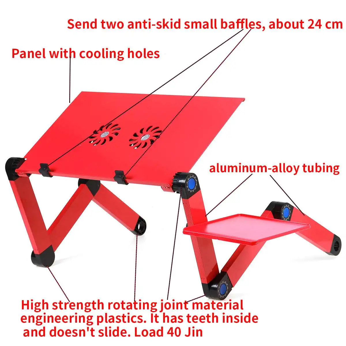 Adjustable Laptop Desk with Cooling Fan Ergonomic Portable Bed Lapdesk Tray PC Table Stand Notebook Desk Stand With Mouse Pad
Adjustable Laptop Desk with Cooling Fan Ergonomic Portable Bed Lapdesk Tray PC Table Stand Notebook Desk Stand With Mouse Pad