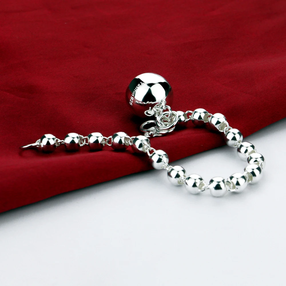 925 sterling silver bracelet Female bracelet with national style classic round bead designs More size selection Bead bracelet
925 sterling silver bracelet Female bracelet with national style classic round bead designs More size selection Bead bracelet