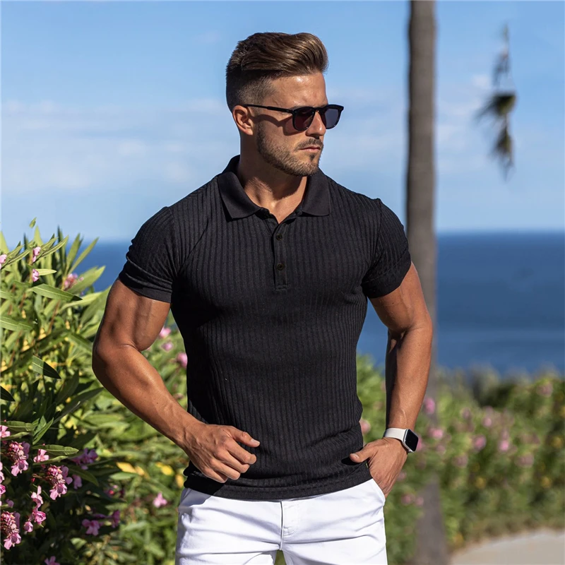 Summer Breathable Polo Shirt Male Cotton Solid Gym Fitness Mens Slim Fit Fashion Brand Polo Shirts Short Sleeve Plus Size
Summer Breathable Polo Shirt Male Cotton Solid Gym Fitness Mens Slim Fit Fashion Brand Polo Shirts Short Sleeve Plus Size