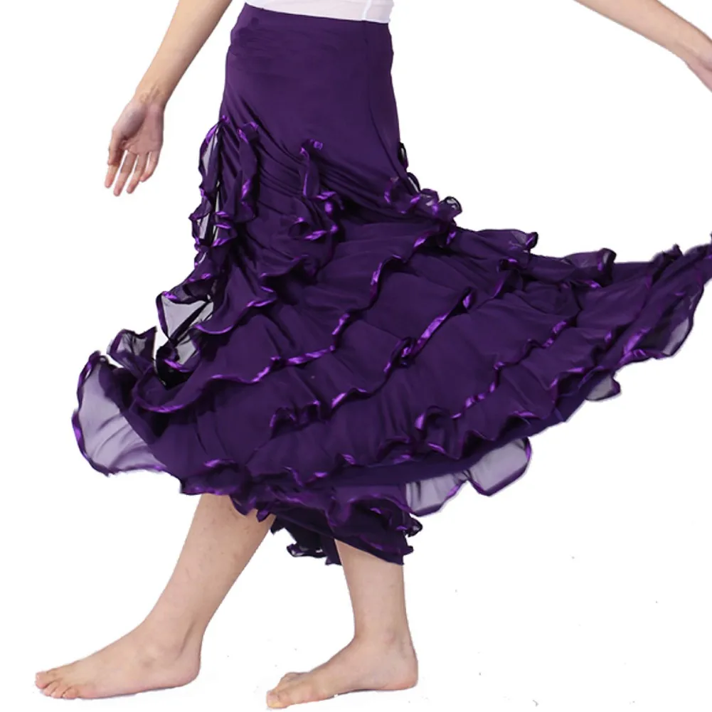 Modern Dance Skirts Sequins flowers skirts Tango Ballroom Waltz Dance Skirt for Women Lady Adult Party Half-length Skirt
Modern Dance Skirts Sequins flowers skirts Tango Ballroom Waltz Dance Skirt for Women Lady Adult Party Half-length Skirt
