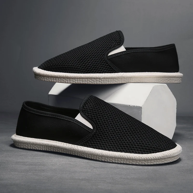 Mens Fashion Thomas Fisherman Shoes Soft Comfort Anti Skid Slip on Casual Canvas Korean Breathable Walking Leisure Stylish C331
Mens Fashion Thomas Fisherman Shoes Soft Comfort Anti Skid Slip on Casual Canvas Korean Breathable Walking Leisure Stylish C331