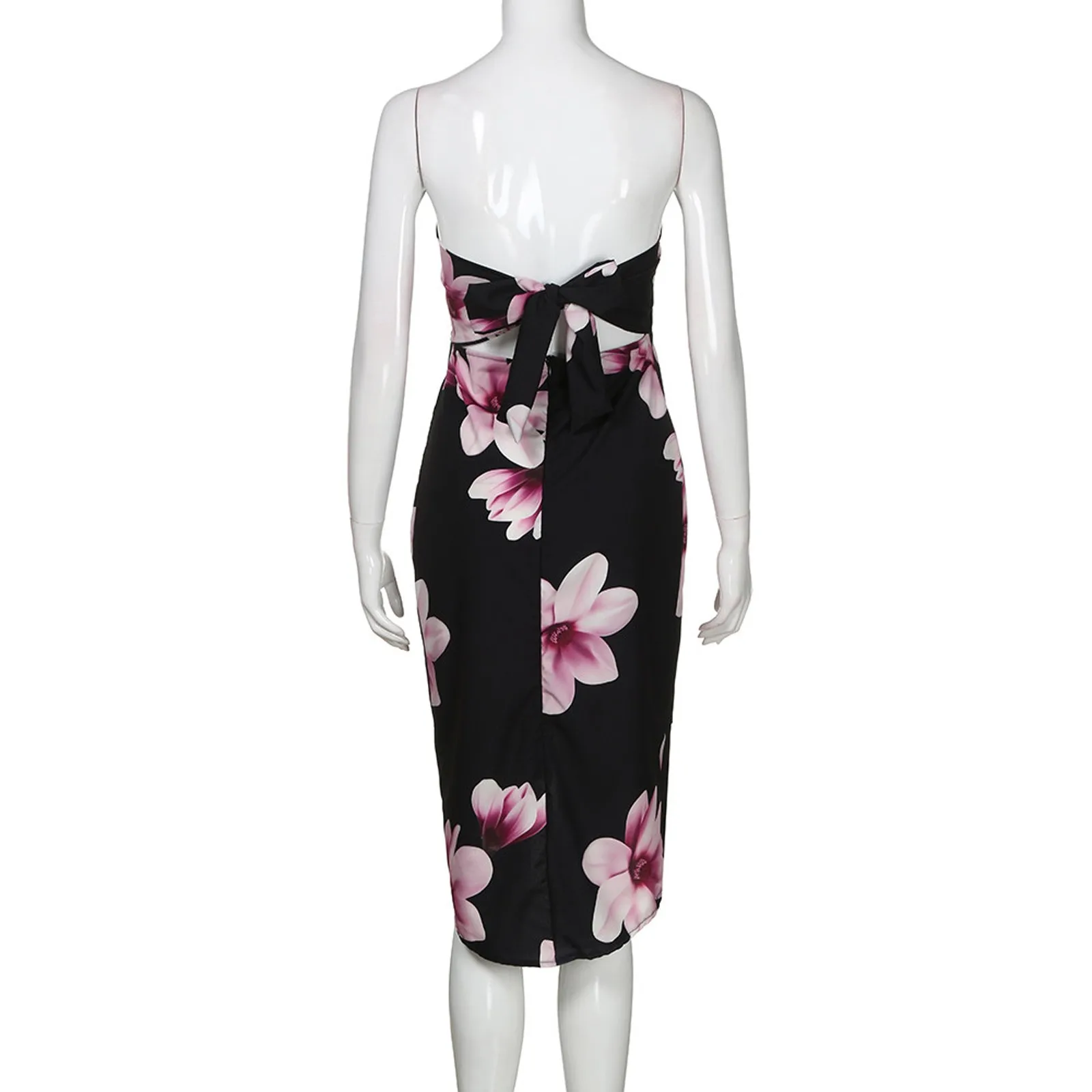 40# Sexy Sheath Dress Floral Printed Wrap Hip Dress Strapless Bohemian Mid Calf Chiffon Dresses For Women Elegant Woman Clothing
40# Sexy Sheath Dress Floral Printed Wrap Hip Dress Strapless Bohemian Mid Calf Chiffon Dresses For Women Elegant Woman Clothing