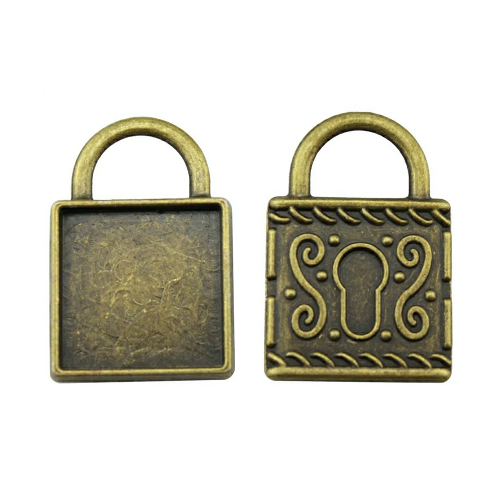 4pcs Fit 20mm Square Lock Back Style Cameo Cabochon Pendant Base Setting Antique Bronze Plated Jewelry Findings
4pcs Fit 20mm Square Lock Back Style Cameo Cabochon Pendant Base Setting Antique Bronze Plated Jewelry Findings