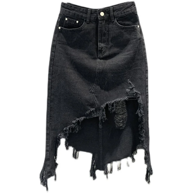 DEAT High Elastic Waist Half-body Skirt Slim Solid Color Asymmetrical Tassel Pockets Women Fashion Tide New Summer 2021 7E705
DEAT High Elastic Waist Half-body Skirt Slim Solid Color Asymmetrical Tassel Pockets Women Fashion Tide New Summer 2021 7E705