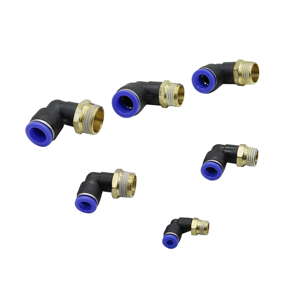 4 мм 14 16 трубный интерфейс для 1/8 "1/4" 3/8 "1/2" 3/4 "наружная резьба коленчатый