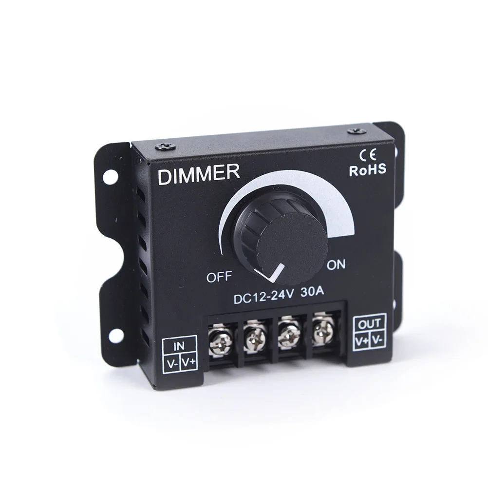 1PC 30A LED Dimmer Bulb Strip Driver Single Color Light Power Supply Controller DC12V 24V 360W Adjustable Brightness Lamp hot
1PC 30A LED Dimmer Bulb Strip Driver Single Color Light Power Supply Controller DC12V 24V 360W Adjustable Brightness Lamp hot