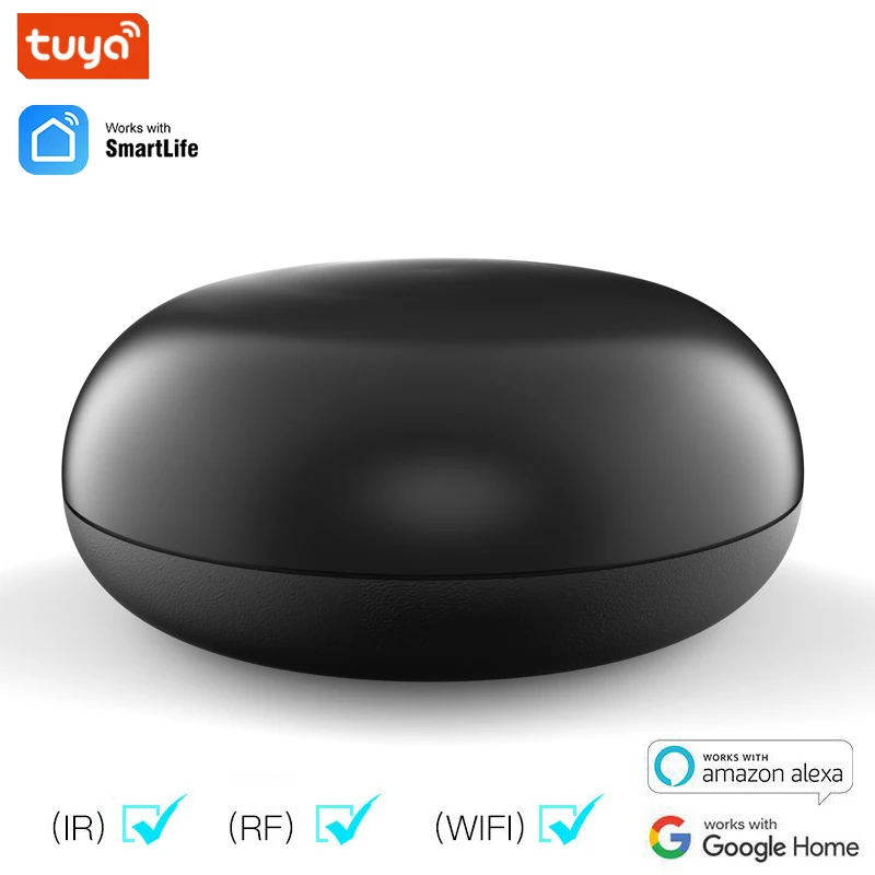 Tuya WiFi Infrared RF Universal Remote Control For Air Conditioner Smart Home IR Remote Controller Work With Alexa Google Home 
Tuya WiFi Infrared RF Universal Remote Control For Air Conditioner Smart Home IR Remote Controller Work With Alexa Google Home