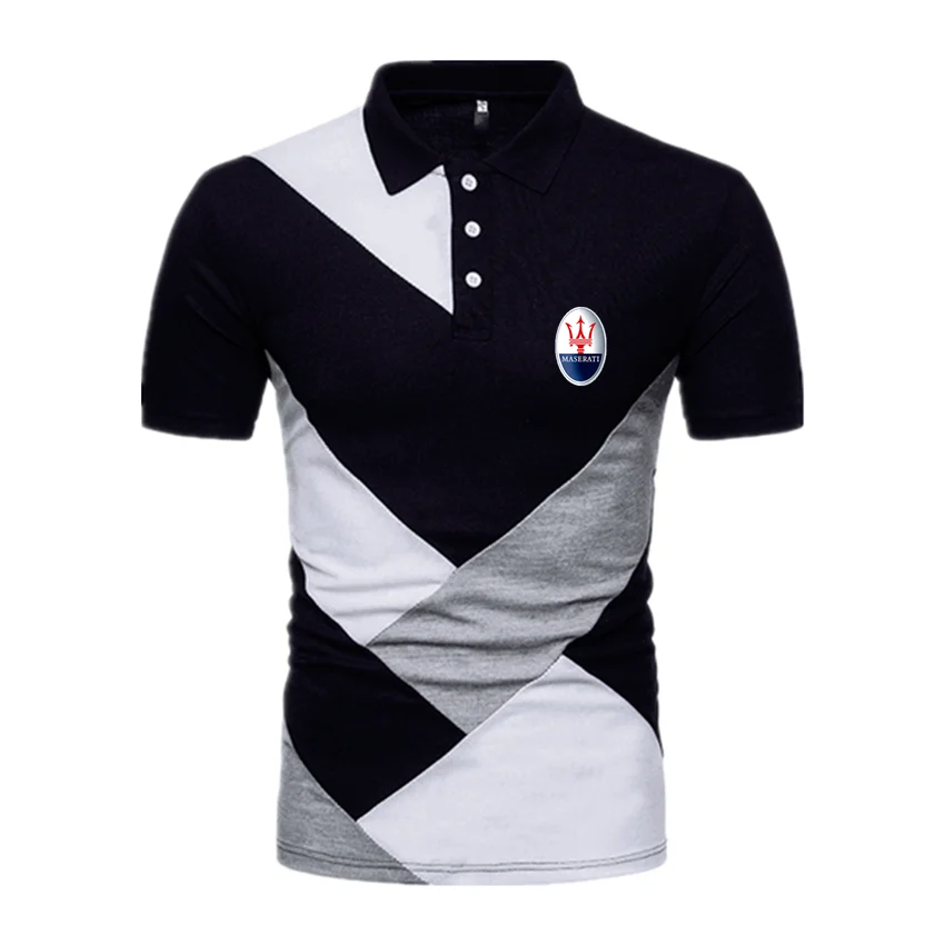 2021 Summer Maserati Tide Brand Logo Men's Polo Shirt Cotton T-Shirt Tetris Stitching Lapel Casual Men's Short Sleeve Omar S 3XL
2021 Summer Maserati Tide Brand Logo Men's Polo Shirt Cotton T-Shirt Tetris Stitching Lapel Casual Men's Short Sleeve Omar S 3XL