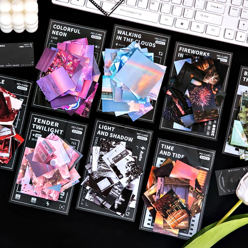 45Pcs/Bag Vintage Film Collage Fireworks PET Sticker Package DIY Diary Journal Decoration Label Sticker Album Scrapbooking
45Pcs/Bag Vintage Film Collage Fireworks PET Sticker Package DIY Diary Journal Decoration Label Sticker Album Scrapbooking