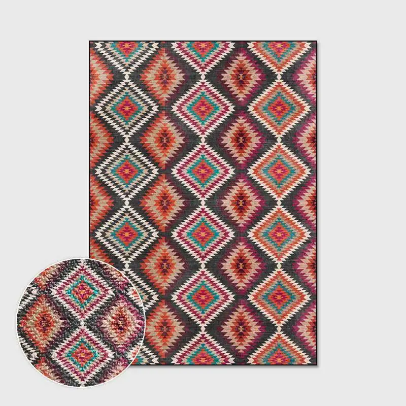 Vintage Persian Style Family Carpets for Living Room Bedroom Area Rug Parlor Non-Slip Floor Mat Morocco Ethnic Retro Home Carpet 
Vintage Persian Style Family Carpets for Living Room Bedroom Area Rug Parlor Non-Slip Floor Mat Morocco Ethnic Retro Home Carpet