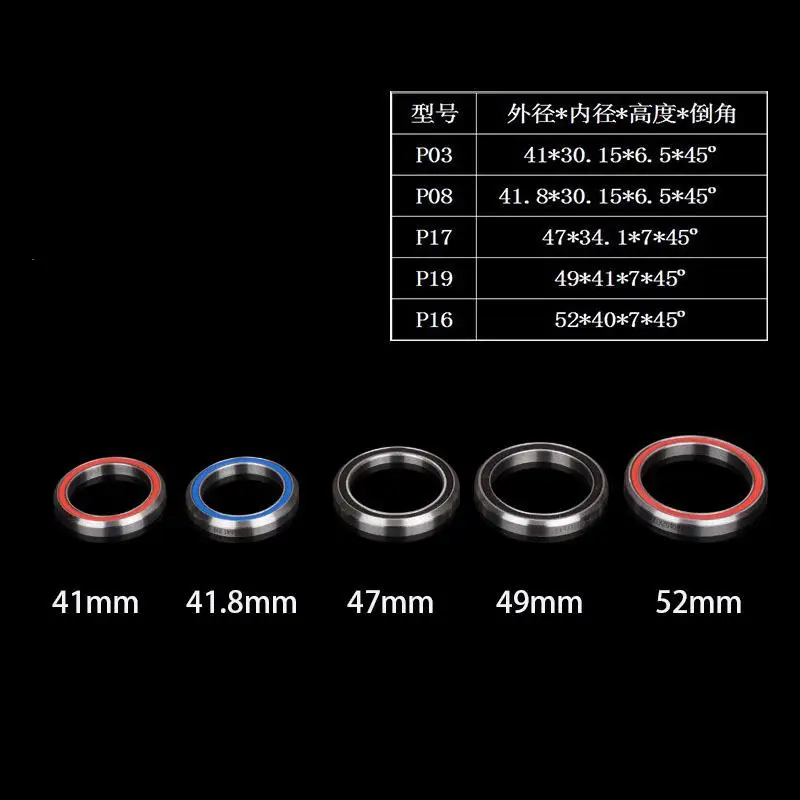 Bicycle 41/41.8/47/49/52mm General Headset Repair Bearings For 41/41.8/47/49/52mm Mountain Bike Steel Bearing
Bicycle 41/41.8/47/49/52mm General Headset Repair Bearings For 41/41.8/47/49/52mm Mountain Bike Steel Bearing