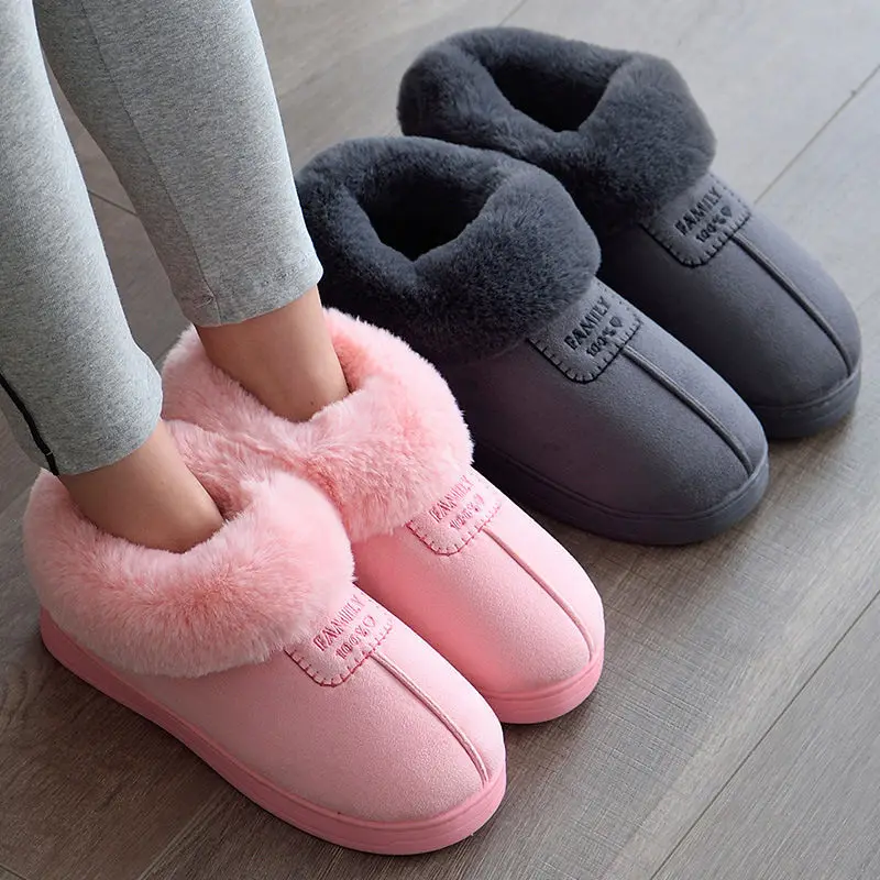 2020 Faux Fur Winter Warm Shoes Woman Men Indoor Slippers Soft Plush Anti-slip Lovers Home Floor Slipper Cotton Slides
2020 Faux Fur Winter Warm Shoes Woman Men Indoor Slippers Soft Plush Anti-slip Lovers Home Floor Slipper Cotton Slides