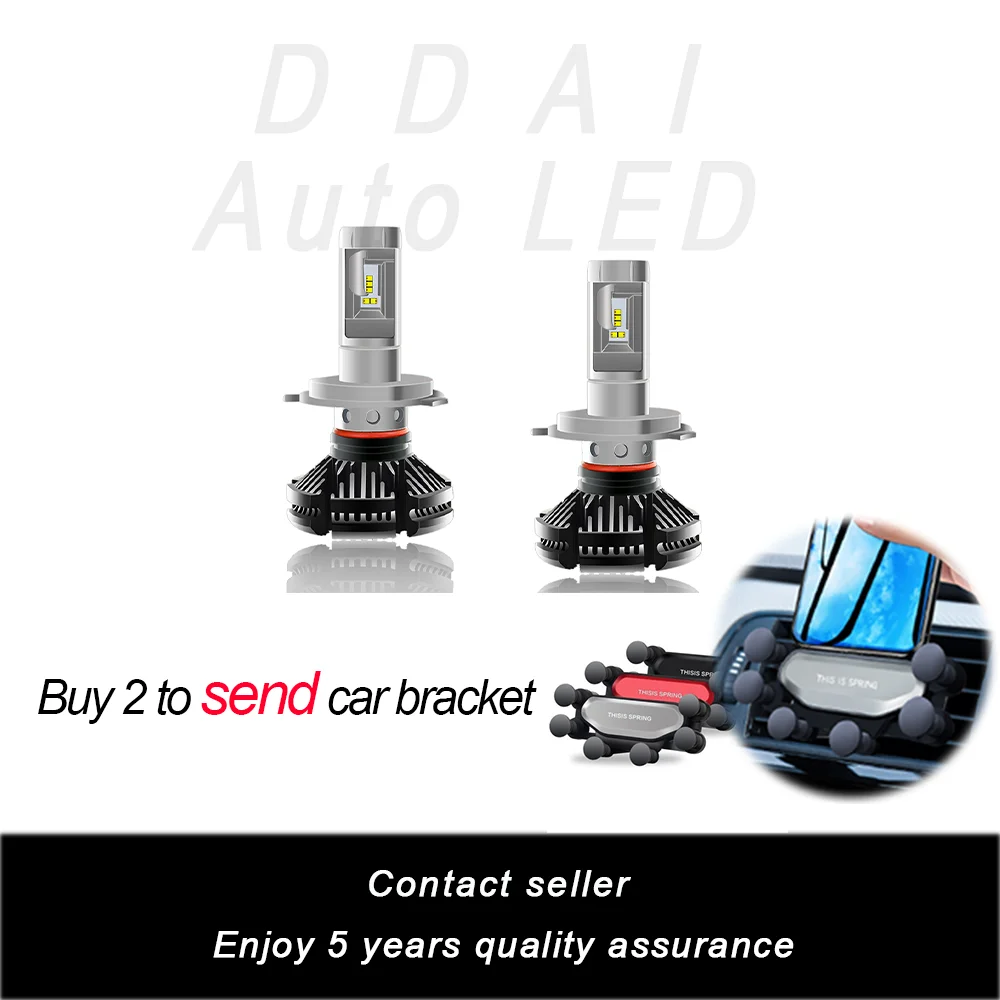 DDAI светодиодные фары яркие для autheadlight h4 h7 Фары VW T4 T5 SANTANA T0URAN PASSAT автомобильные