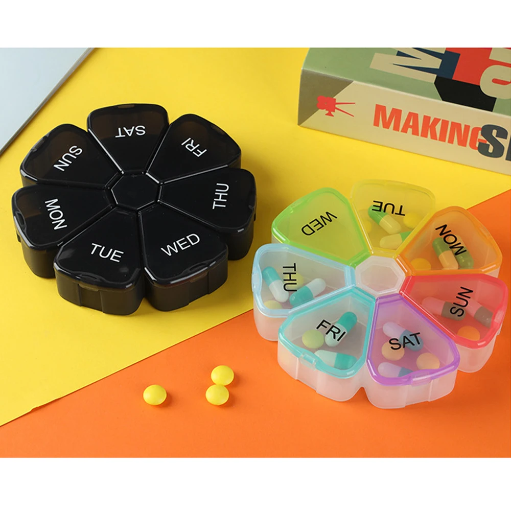 1Pc/petal-Shaped Medicine Pills Boxes for Tablets 7Days Travel Storage Organizer Case Secret Box Health Product Drug Accessories
1Pc/petal-Shaped Medicine Pills Boxes for Tablets 7Days Travel Storage Organizer Case Secret Box Health Product Drug Accessories