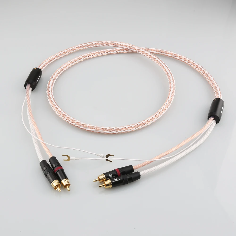 High Quality Single Crystal Copper 2RCA to 2RCA Grounding U Shopper Grounding Plug-in Audio Phono Tonearm Cables
High Quality Single Crystal Copper 2RCA to 2RCA Grounding U Shopper Grounding Plug-in Audio Phono Tonearm Cables