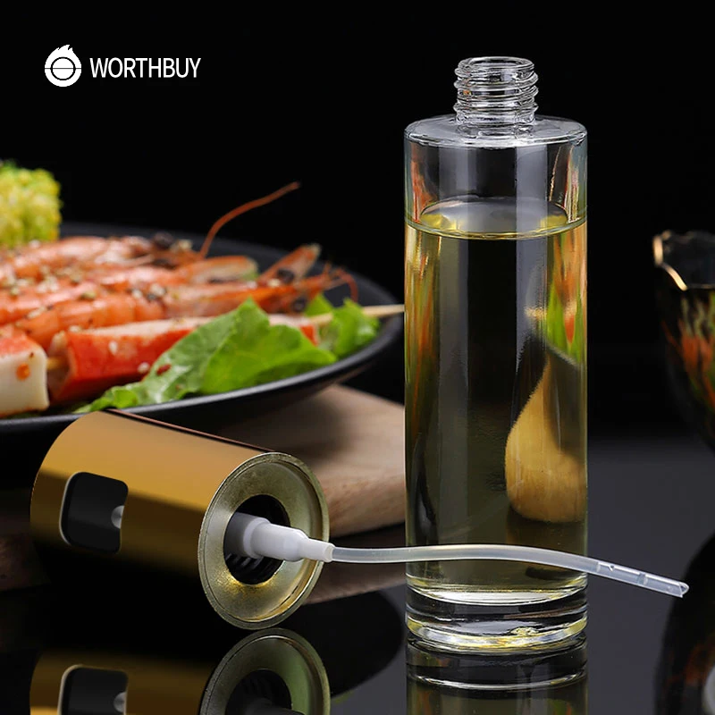 WORTHBUY Oil Spray Bottle BBQ Baking Olive Oil Vinegar Glass Bottle Oil Sprayer Salad Sauce Boats Oiler Kitchen Convenience Tool
WORTHBUY Oil Spray Bottle BBQ Baking Olive Oil Vinegar Glass Bottle Oil Sprayer Salad Sauce Boats Oiler Kitchen Convenience Tool