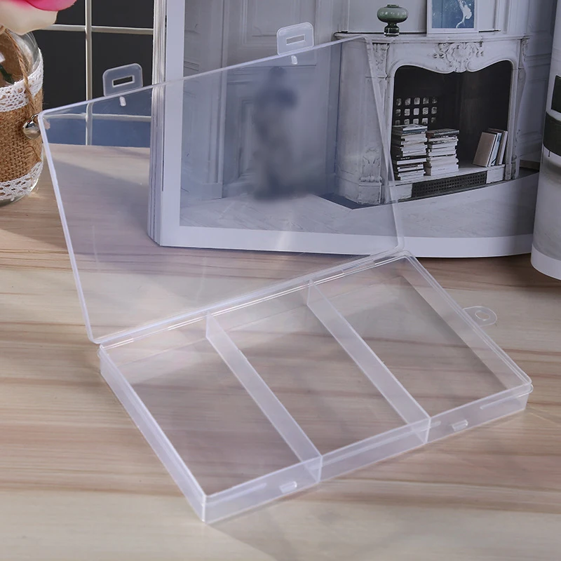 3 Grids Plastic Storage Jewelry Box Compartment Container Case For Bead Earring Rectangle Box Removable Transparent Storage Box
3 Grids Plastic Storage Jewelry Box Compartment Container Case For Bead Earring Rectangle Box Removable Transparent Storage Box