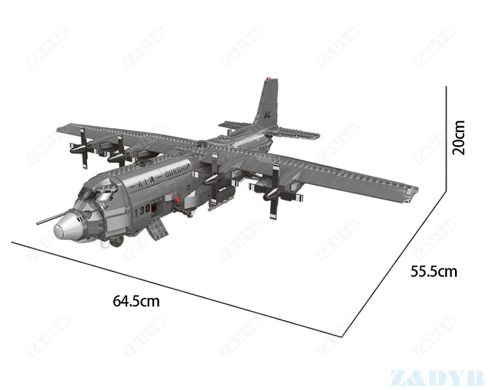 1713 шт армии США A10 атака F35 боец AC130 самолет военный Блокировка Модель