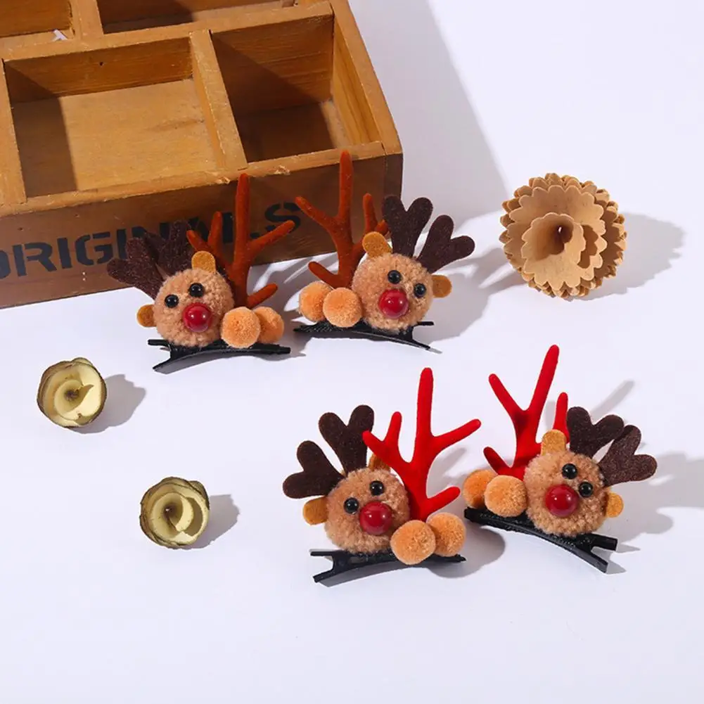 1 Pair Christmas Barrettes Long Lasting Cartoon Style Eye-catching NoOdor Cartoon Style Plastic Xmas Deer Ear Hair Clip for Kids
1 Pair Christmas Barrettes Long Lasting Cartoon Style Eye-catching NoOdor Cartoon Style Plastic Xmas Deer Ear Hair Clip for Kids