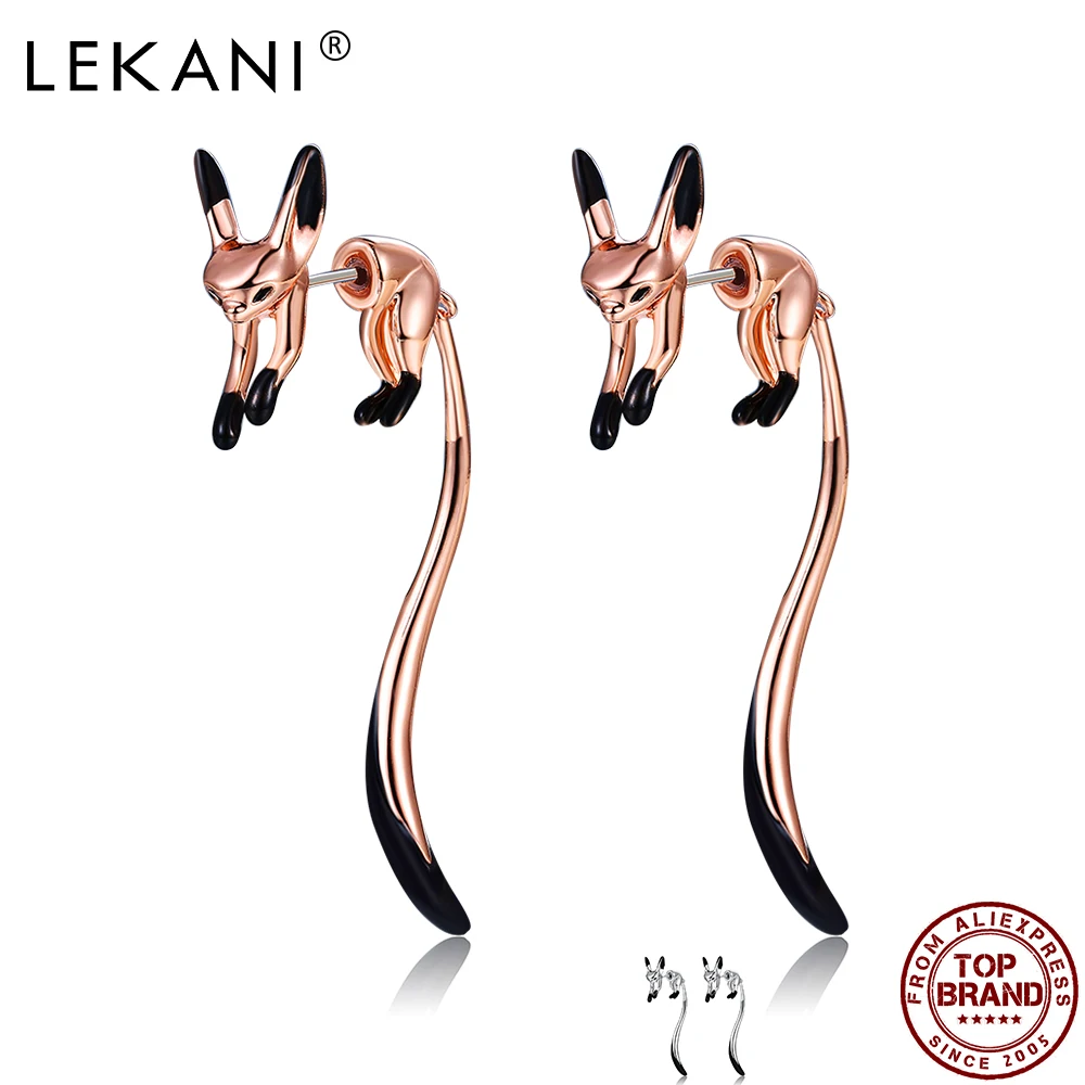 LEKANI Unilateral Cute Little Fox Drop Earrings For Women Animal Hyperbole Tail Anniversary Earring Fashion Jewelry New Arrival
LEKANI Unilateral Cute Little Fox Drop Earrings For Women Animal Hyperbole Tail Anniversary Earring Fashion Jewelry New Arrival