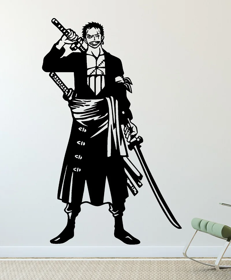 One Piece Wall Sticker, ZORRO three knife flow, vinyl decorative wall stickers home living room boy room decoration HZW05
One Piece Wall Sticker, ZORRO three knife flow, vinyl decorative wall stickers home living room boy room decoration HZW05