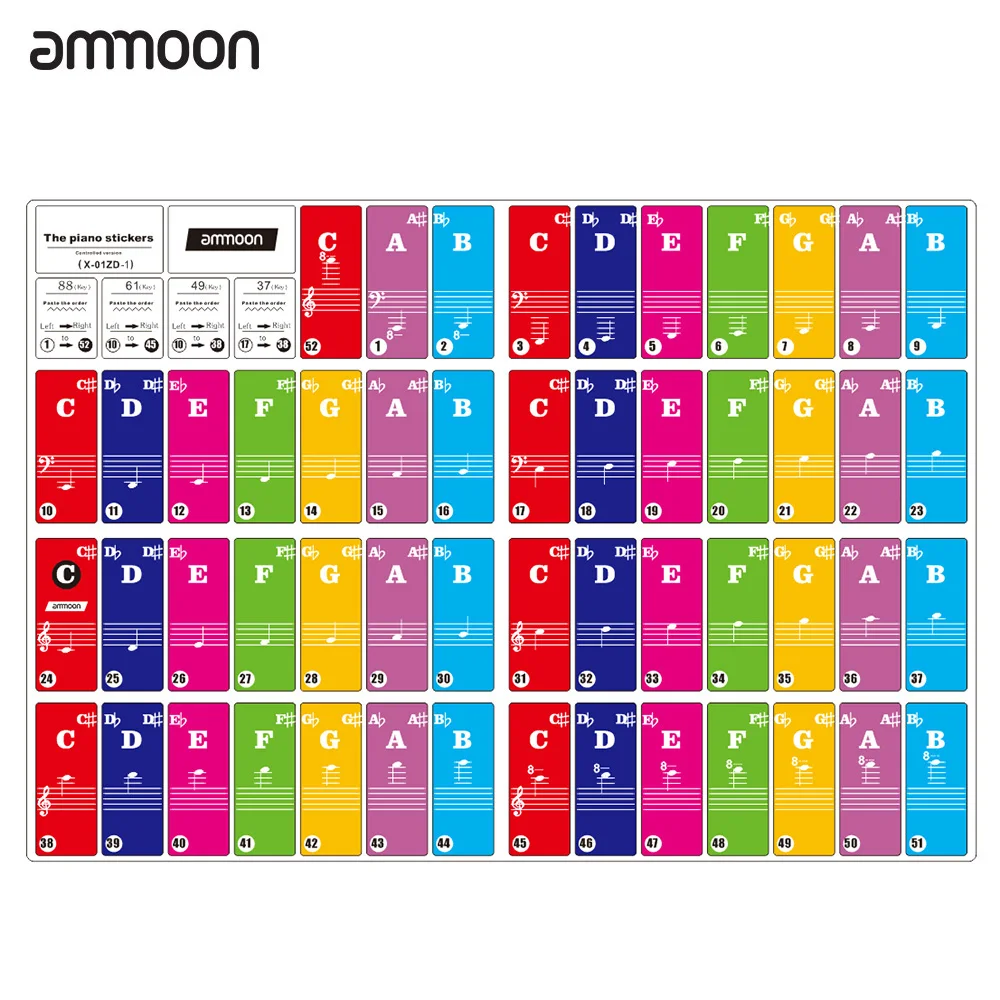 Ammoon Цветной пианино наклейки фильтры нейтральной плотности для 37/ 49/61/88 Клавиша клавиатуры съемный Прозрачная ПВХ-пленка для детей начинающ...
Ammoon Цветной пианино наклейки фильтры нейтральной плотности для 37/ 49/61/88 Клавиша клавиатуры съемный Прозрачная ПВХ-пленка для детей начинающ...