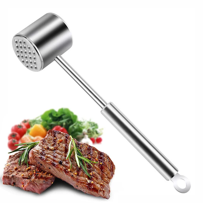 Stainless Steel Meat Tenderizer Hammer Tool Steak Softener Kitchen Accessories Barbecue Cooking Tools
Stainless Steel Meat Tenderizer Hammer Tool Steak Softener Kitchen Accessories Barbecue Cooking Tools