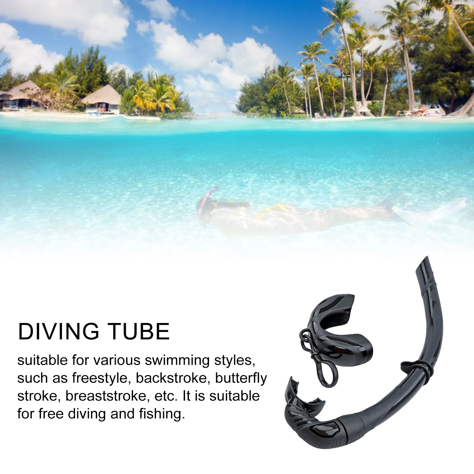 Water Snorkel Portable Foldable Silicone Snorkel Tube Portable, Soft And Foldable Floating Diving Wet Breathing Tube
Water Snorkel Portable Foldable Silicone Snorkel Tube Portable, Soft And Foldable Floating Diving Wet Breathing Tube