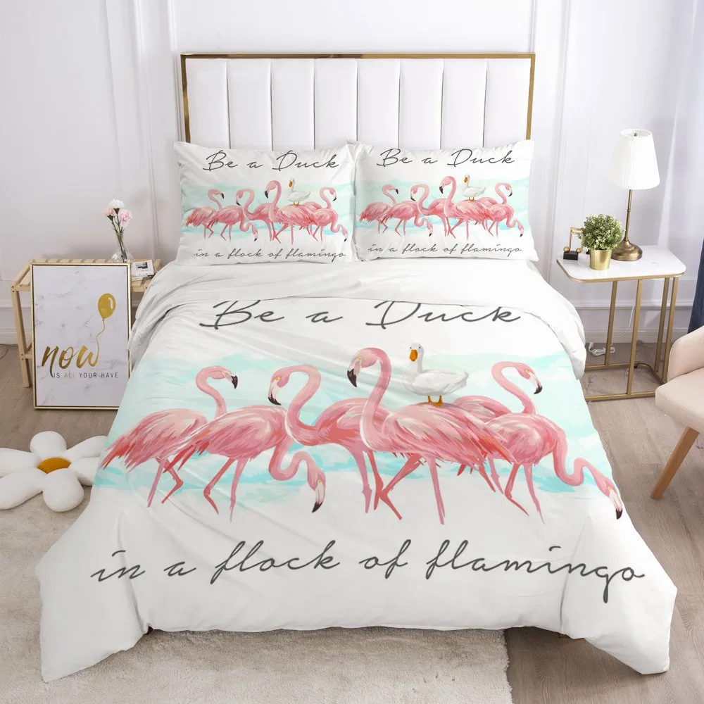 3D luxury bed linen Bedding set Blanket cover set sheet euro 2.0 1.5 family for home Bed set 7pcs Nordic style flamingo
3D luxury bed linen Bedding set Blanket cover set sheet euro 2.0 1.5 family for home Bed set 7pcs Nordic style flamingo