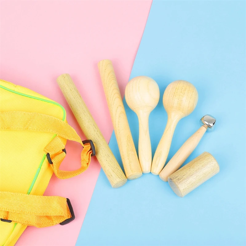 4Piece Children's Percussion Set with Storage Carry Bag, Educational Wooden Plastic Metal Musical Instruments for Kids
4Piece Children's Percussion Set with Storage Carry Bag, Educational Wooden Plastic Metal Musical Instruments for Kids