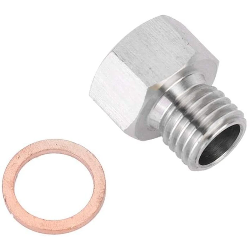 Metric Fitting Adapter, Npt 1/8 inch Female to Metric M12X1.5 Male Auto Meter Accessory Fitting Adapter
Metric Fitting Adapter, Npt 1/8 inch Female to Metric M12X1.5 Male Auto Meter Accessory Fitting Adapter