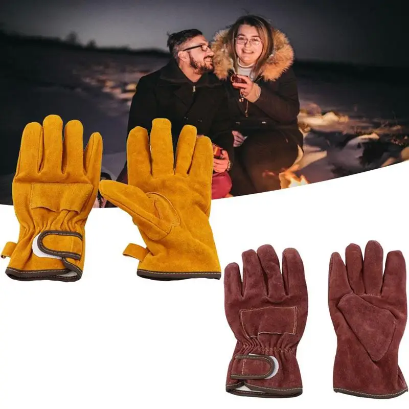 Outdoor Camping Barbeque Anti-Scalding Gloves Cowhide Non-Slip Thick Wear-Resistant Protective Gloves
Outdoor Camping Barbeque Anti-Scalding Gloves Cowhide Non-Slip Thick Wear-Resistant Protective Gloves