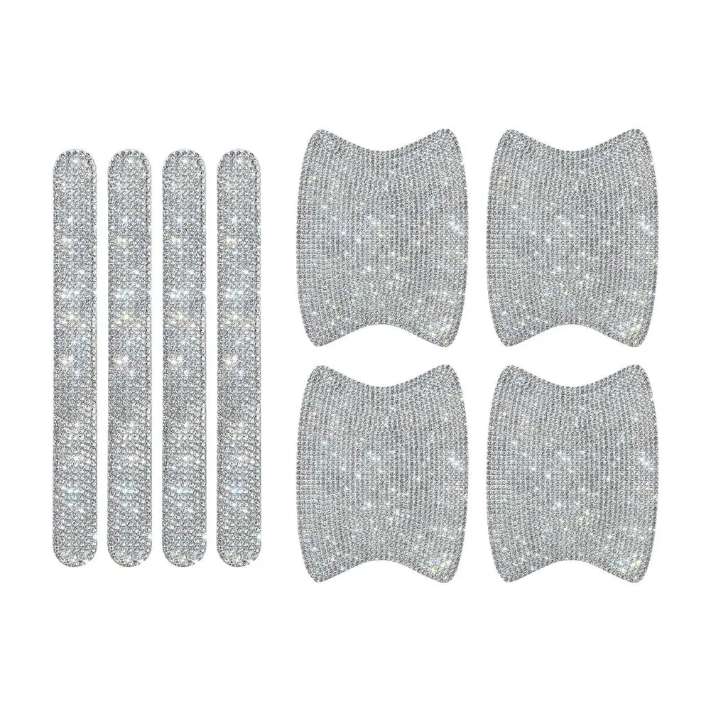 Bling Car Door Handle Protector 8pcs Rhinestone Universal Car Handle Cover Crystal Glitter Car Door Bowl Protection Reflectiv
Bling Car Door Handle Protector 8pcs Rhinestone Universal Car Handle Cover Crystal Glitter Car Door Bowl Protection Reflectiv