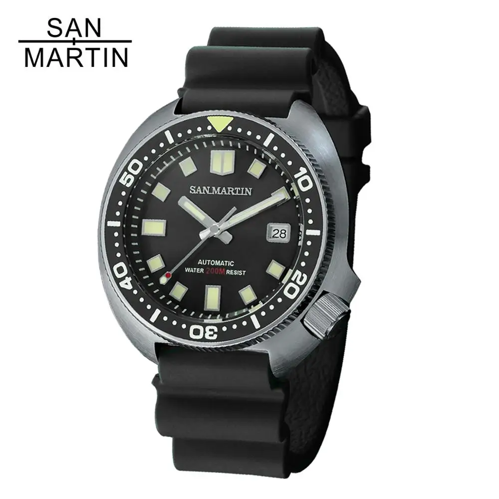 Автоматические Мужские часы San Martin Tuna 6105 Diver из сапфирового стекла 20 бар с кожаным ремешком из нержавеющей стали Wtistwatch для мужчин
Автоматические Мужские часы San Martin Tuna 6105 Diver из сапфирового стекла 20 бар с кожаным ремешком из нержавеющей стали Wtistwatch для мужчин