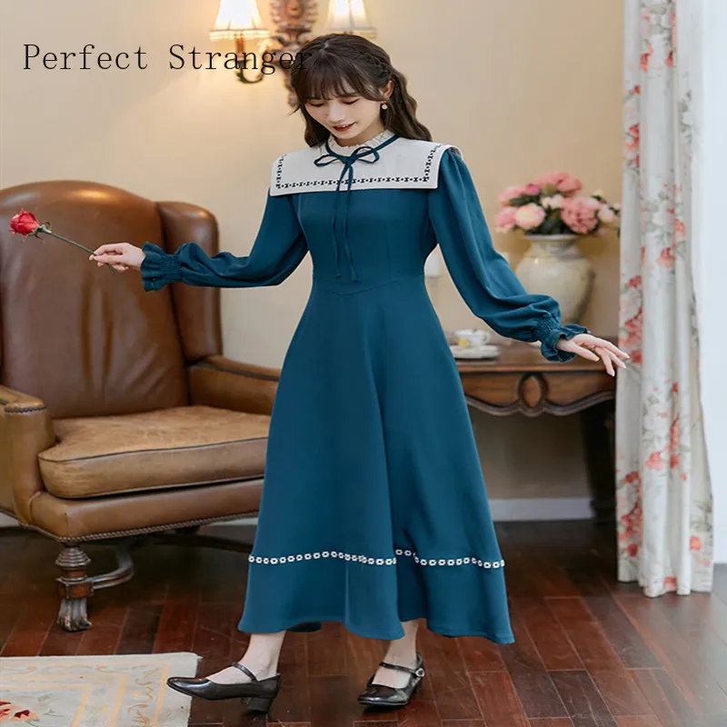 2021 Autumn Winter New Arrival Vintage Stand Collar Long Sleeve Women Long Dress Elegant Female Clothes High Quality
2021 Autumn Winter New Arrival Vintage Stand Collar Long Sleeve Women Long Dress Elegant Female Clothes High Quality