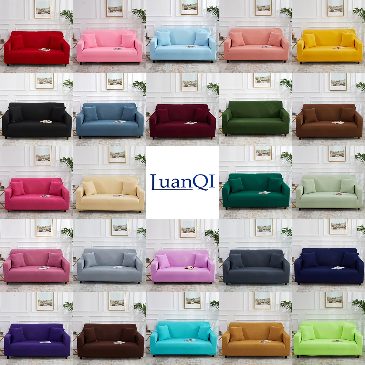 LuanQI Solid Color Sofa Cover For Living Room Decorative Slipcover Elastic Stetch Couch Cover SofaHome Decor Pet Protector Decor
LuanQI Solid Color Sofa Cover For Living Room Decorative Slipcover Elastic Stetch Couch Cover SofaHome Decor Pet Protector Decor