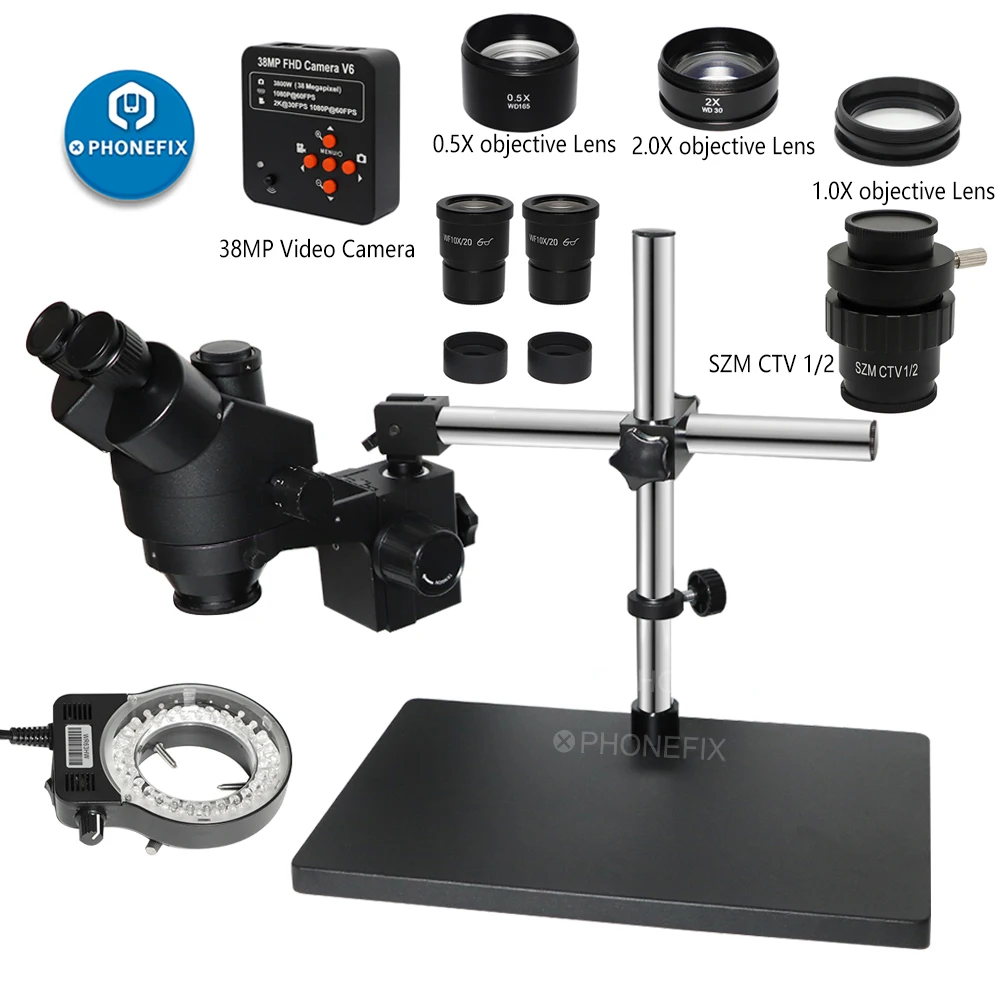 38MP 2K 1080P HDMI USB Camera Simul-Focal 3.5X-90X Continuous Zoom Stereo Trinocular Microscope 1/2 CTV Adapter Barlow Lens
38MP 2K 1080P HDMI USB Camera Simul-Focal 3.5X-90X Continuous Zoom Stereo Trinocular Microscope 1/2 CTV Adapter Barlow Lens