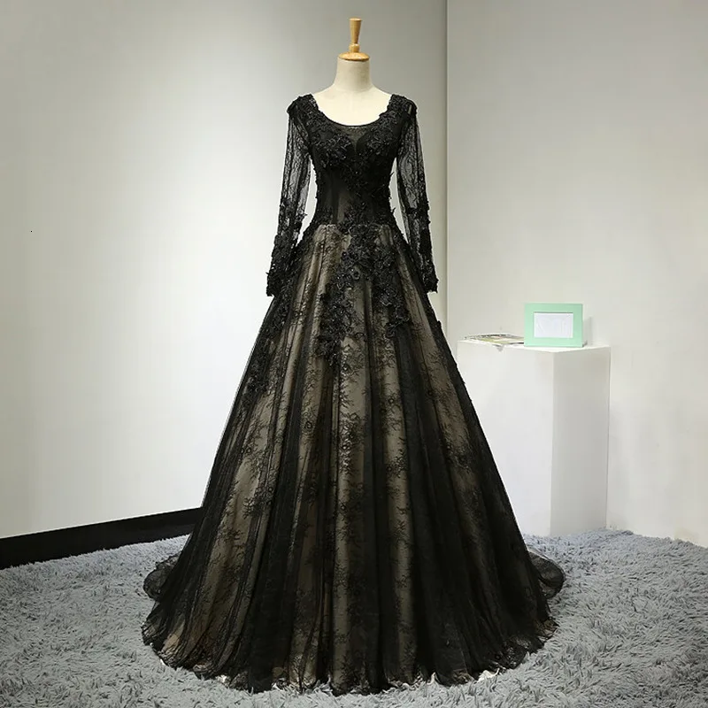 BacklakeGirls 2019 Black Tulle Scoop Neck Full Sleeves A Line Evening Dresses Vestido De Noche Lace Up Back
BacklakeGirls 2019 Black Tulle Scoop Neck Full Sleeves A Line Evening Dresses Vestido De Noche Lace Up Back