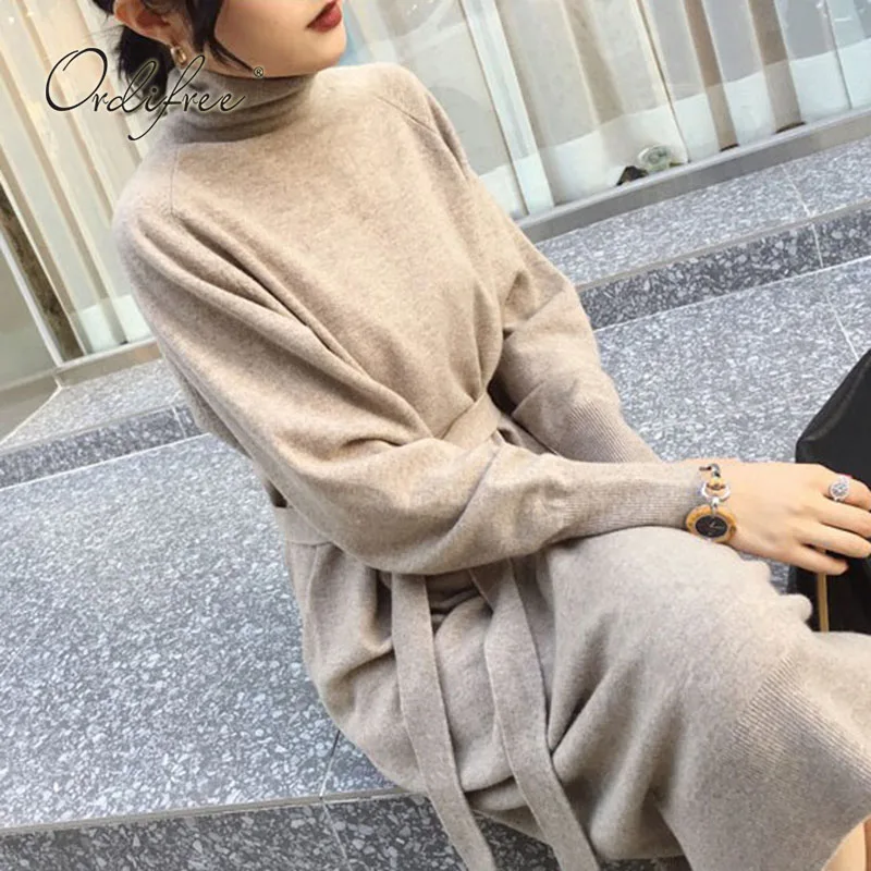 Ordifree 2021 осень-зима для женщин с высоким, плотно облегающим шею воротником вязаное платье на подвязке, элегантные женские Теплый свитер плат...
Ordifree 2021 осень-зима для женщин с высоким, плотно облегающим шею воротником вязаное платье на подвязке, элегантные женские Теплый свитер плат...