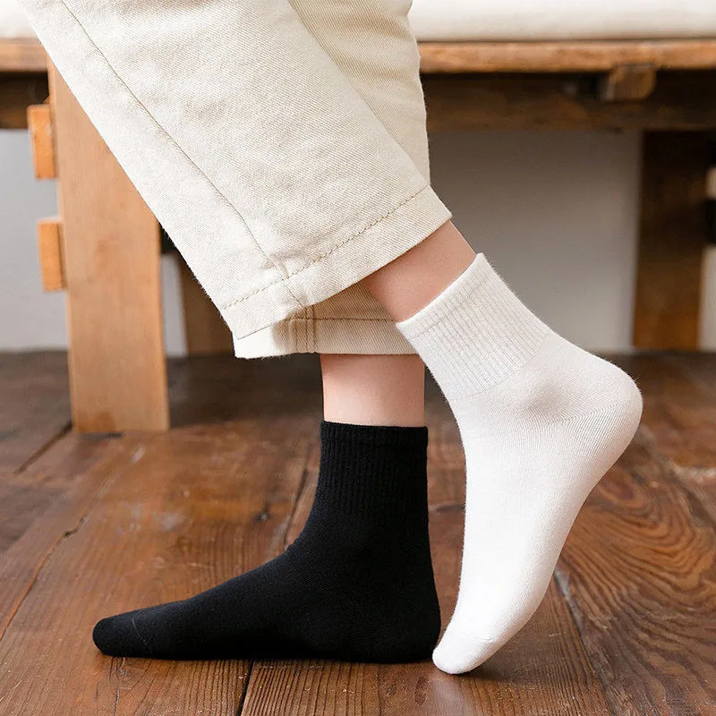 10 цветов классические длинные/короткие носки для девочек старшей школы