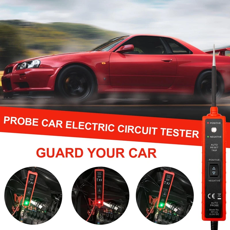 DC 6-24V Automotive Circuit Tester Circuit Error Finder Auto Car Electrical System Detect Diagnostic Tool with Probe Tester
DC 6-24V Automotive Circuit Tester Circuit Error Finder Auto Car Electrical System Detect Diagnostic Tool with Probe Tester
