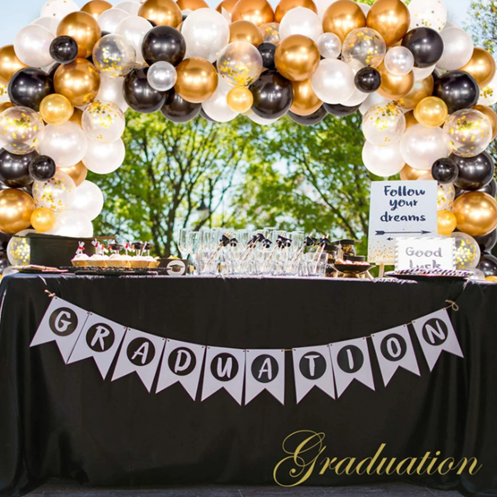 120 pcs Hot Sale Black Gold Series Theme Balloon Set with Tape Strip Dot Glue for Party Wedding Birthday DIY Decoration
120 pcs Hot Sale Black Gold Series Theme Balloon Set with Tape Strip Dot Glue for Party Wedding Birthday DIY Decoration
