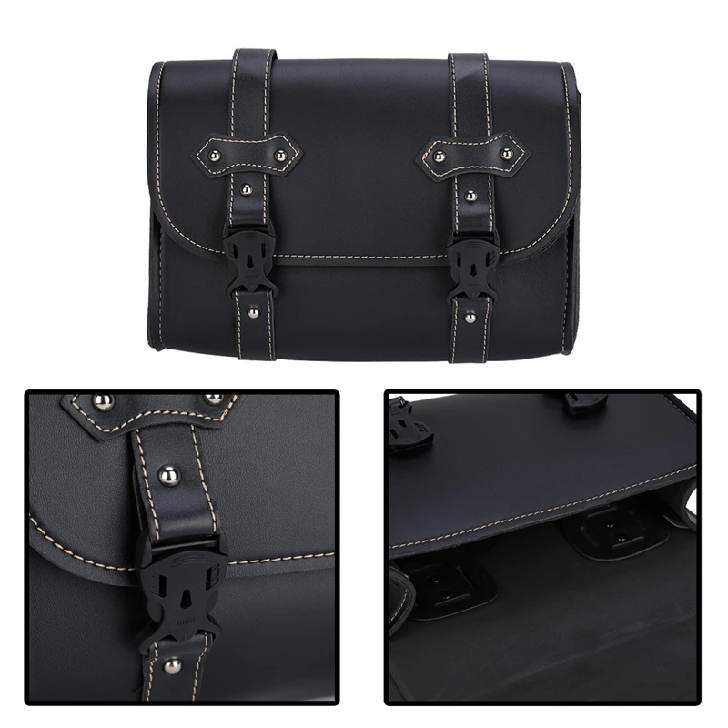 Universal Motorcycle Saddlebag Model Side PU Leather Luggage Saddle Bag Storage Tool Pouch for Sportster XL883 XL1200
Universal Motorcycle Saddlebag Model Side PU Leather Luggage Saddle Bag Storage Tool Pouch for Sportster XL883 XL1200