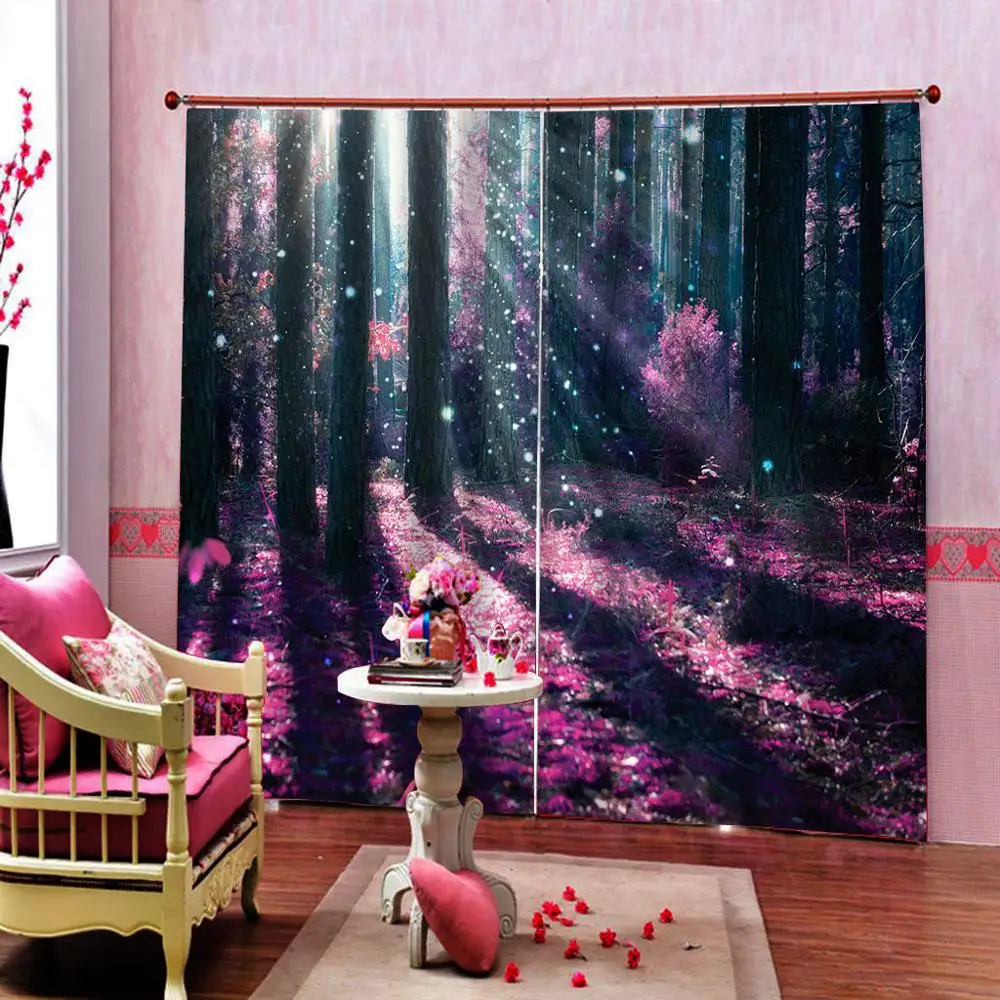 Custom 3D Curtains Forest scenery Curtains For Living Room Bedroom Luxury Window Treatment Purple Curtain
Custom 3D Curtains Forest scenery Curtains For Living Room Bedroom Luxury Window Treatment Purple Curtain