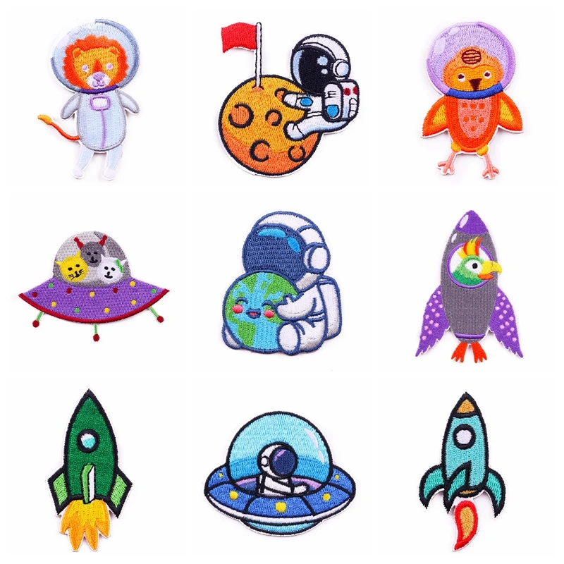 Cartoon Embroidery Self-Adhesive Patch On Clothes Cute Animal Patches For Clothing Astronaut Patch On Clothes DIY Applique Decor
Cartoon Embroidery Self-Adhesive Patch On Clothes Cute Animal Patches For Clothing Astronaut Patch On Clothes DIY Applique Decor