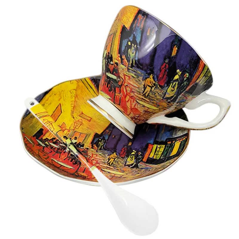 Vintage Bone China Tea Cup Coffee Latte Cup High Quality Artistic Creative Afternoon Tea Set Ice Cracking Glaze Process
Vintage Bone China Tea Cup Coffee Latte Cup High Quality Artistic Creative Afternoon Tea Set Ice Cracking Glaze Process