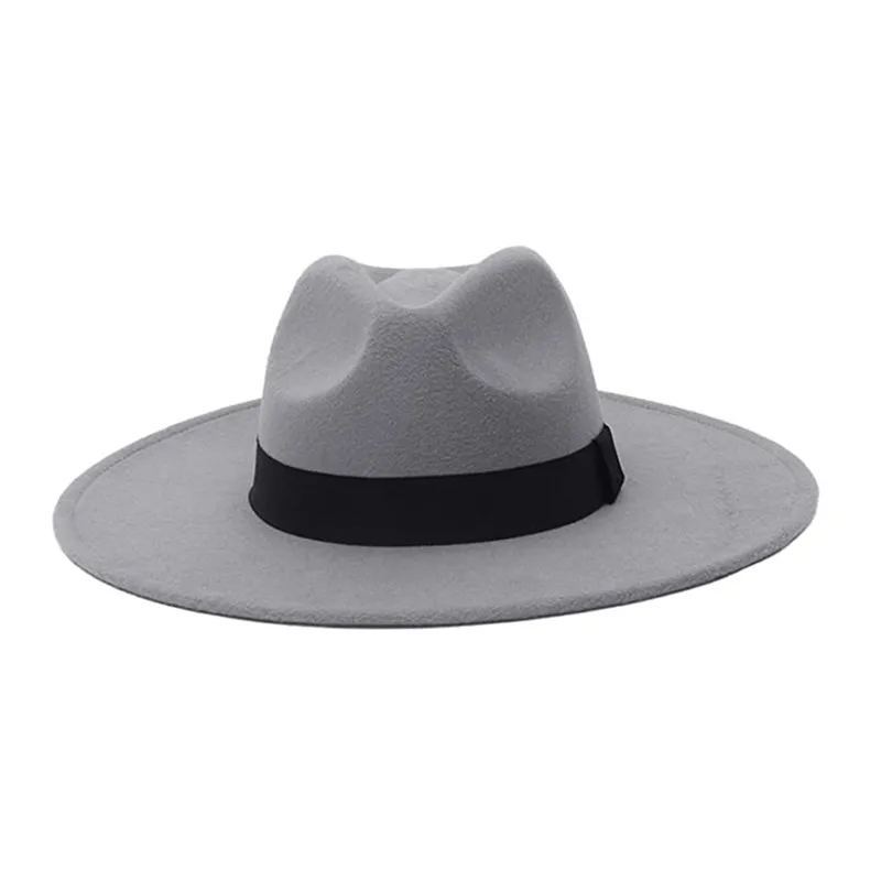 Men 9.5CM Wide Brim Fedora Hats with Belt Buckle Unsex Felt Panama Trilby Cap Women fashion hat wholesale
Men 9.5CM Wide Brim Fedora Hats with Belt Buckle Unsex Felt Panama Trilby Cap Women fashion hat wholesale